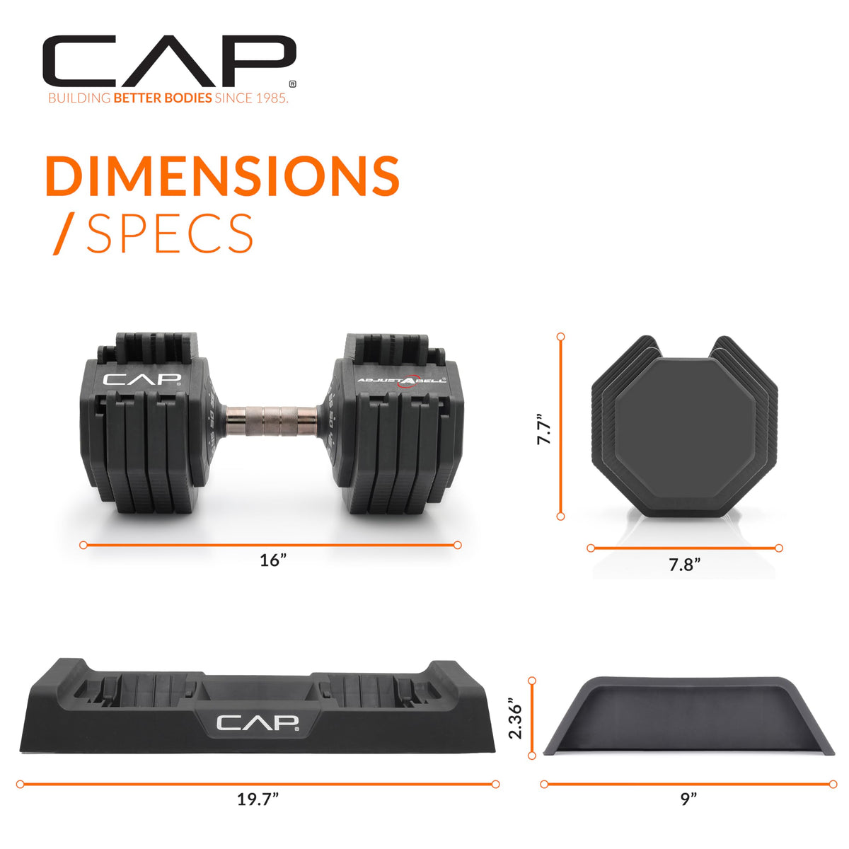 Adjustable Dumbbell Set 25 LB & 55 LB L367