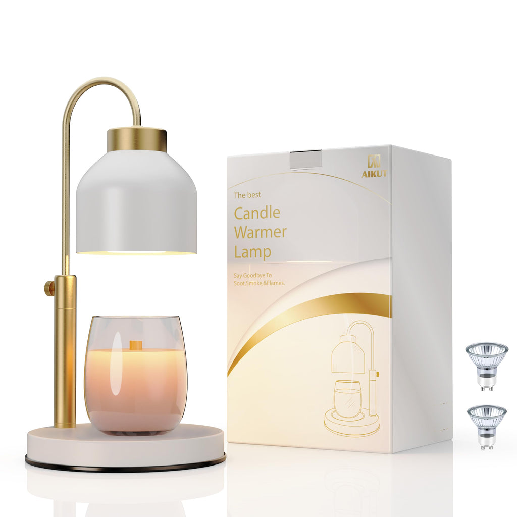 Candle Warmer Lamp with Timer Dimmer Adjustable White D54915
