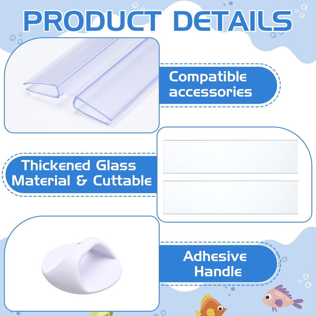 Aquarium Glass Canopy 19.33" x 9.65" x 0.12" T555