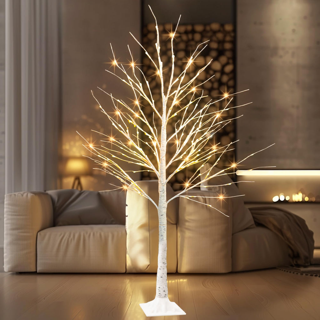 6 FT Pre-lit Artificial Christmas Tree Warm White A7413