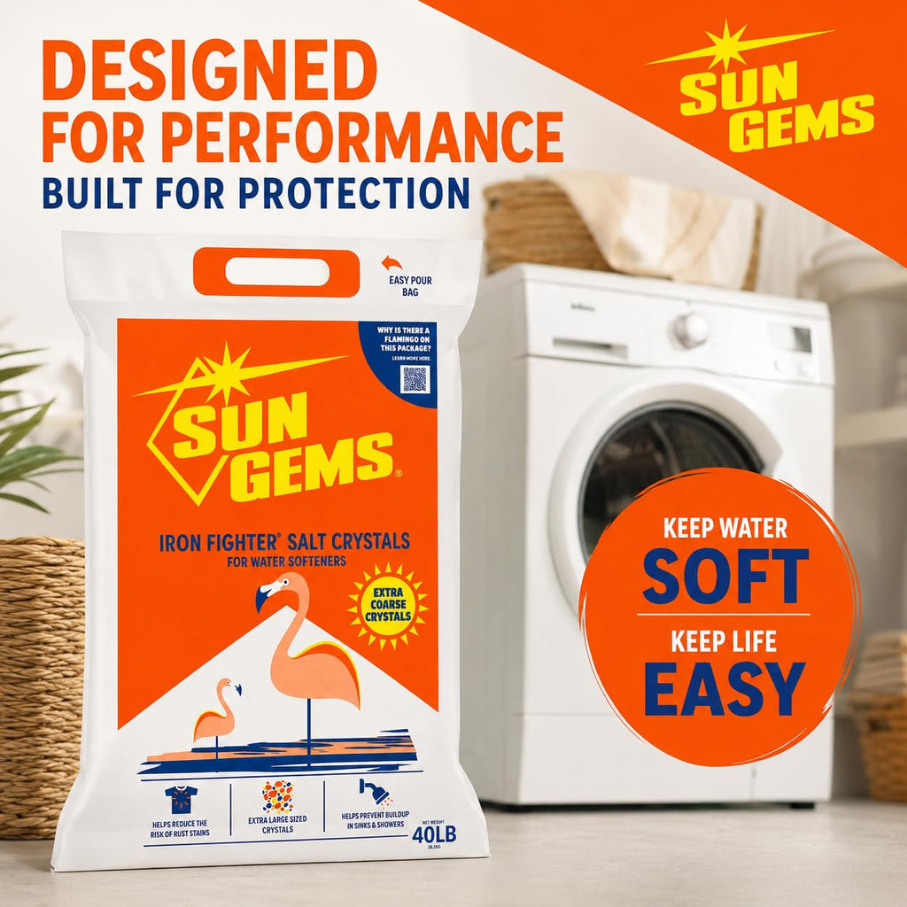 Water Softener Salt Crystals 40 lb Extra Coarse H41947