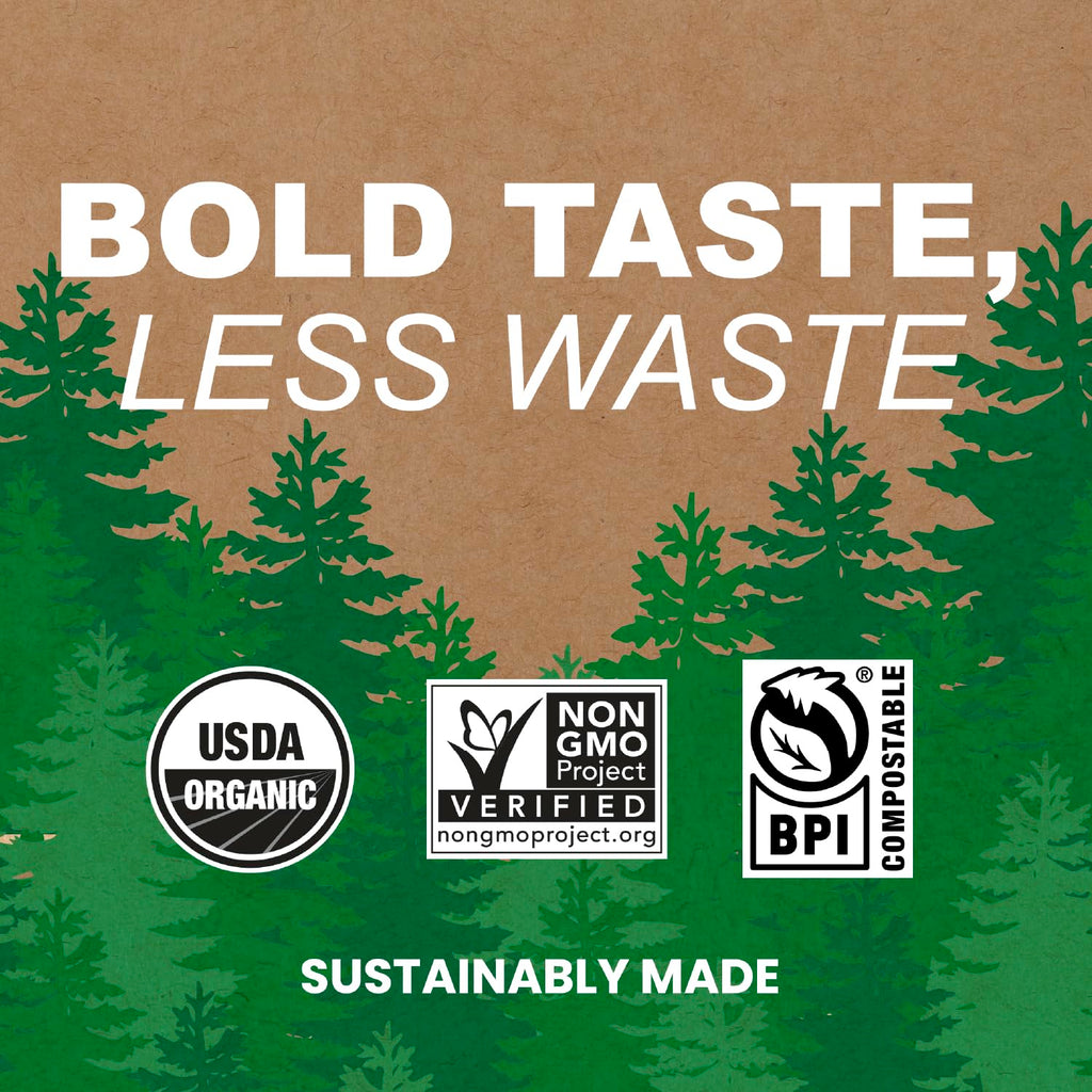 Organic Medium Roast Compostable Coffee Pods, 10CT W170140