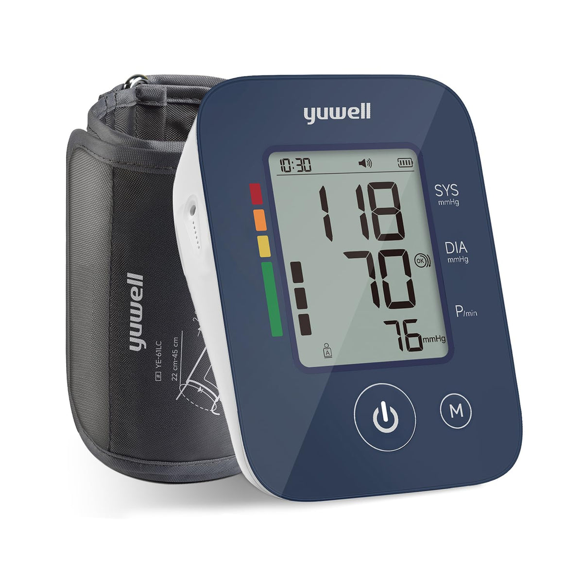 Automatic Upper Arm Blood Pressure Monitor with Adjustable Cuff N345