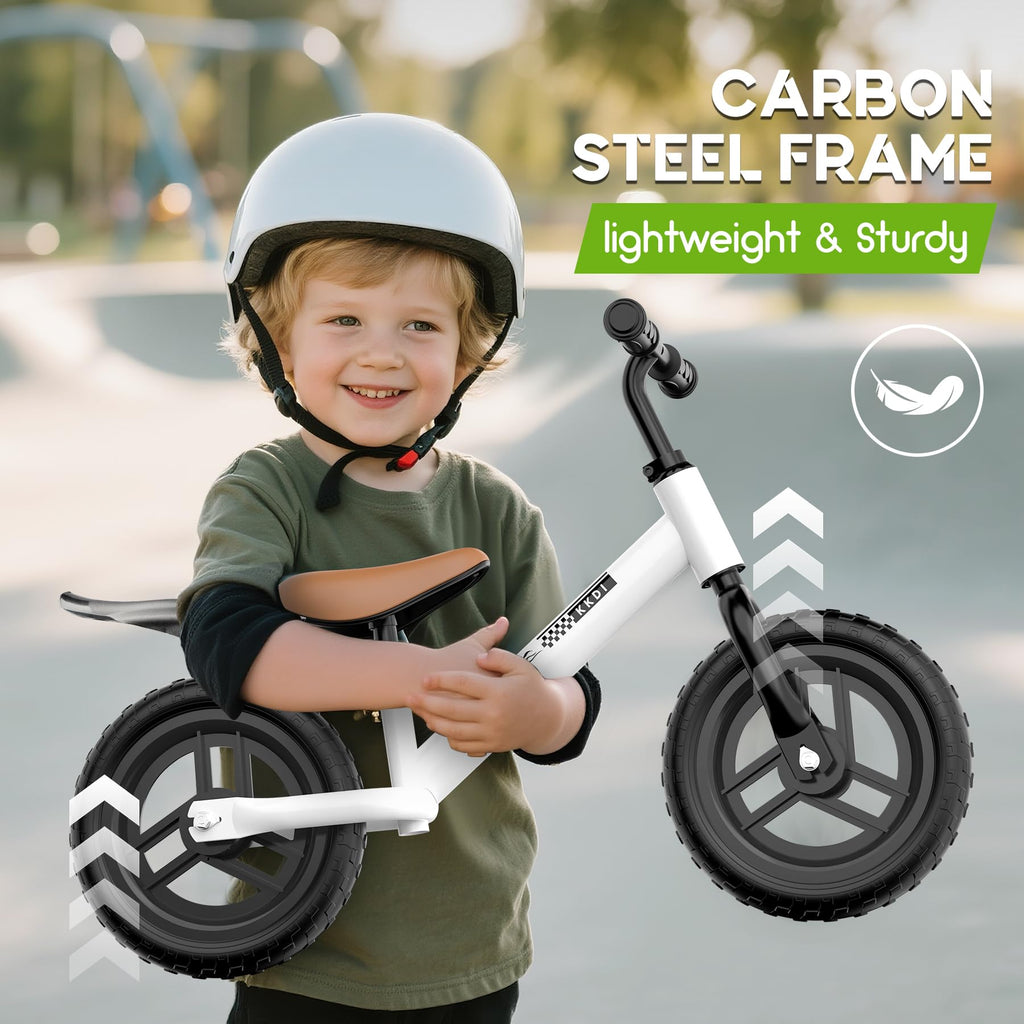 Adjustable Toddler Balance Bike with Fender and LED Tires Z64931
