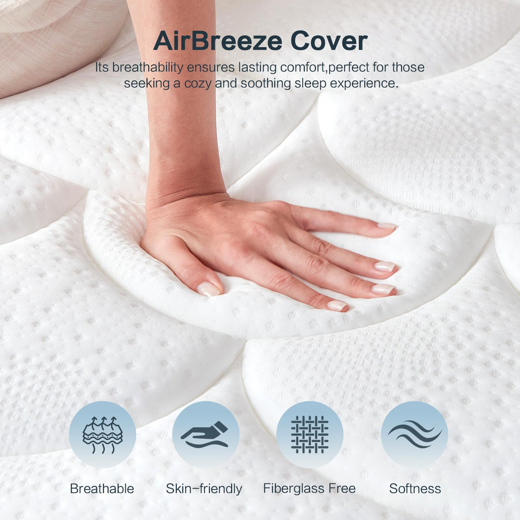 Full Size 12 Inch Firm Hybrid Memory Foam Mattress Z15136
