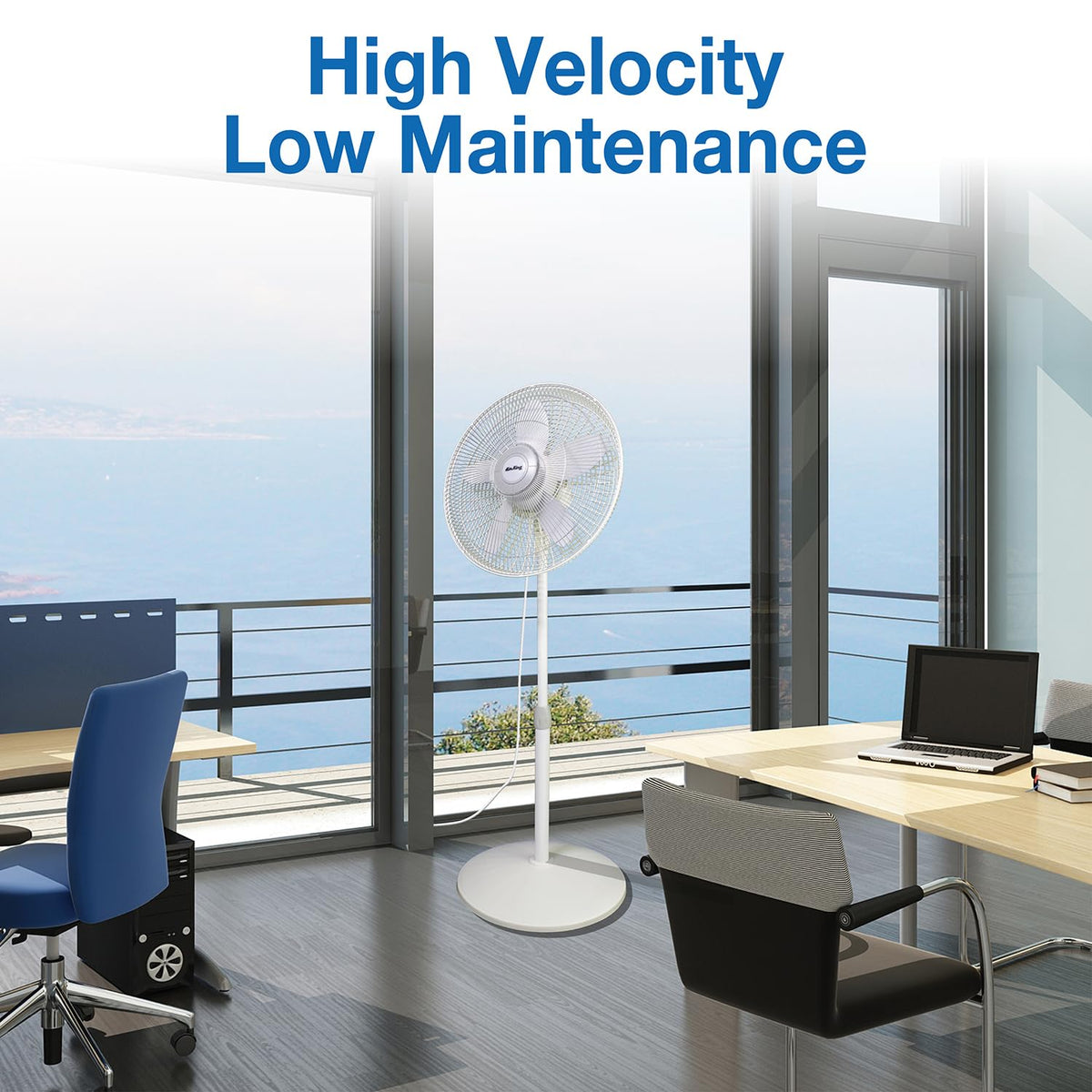18-Inch 3-Speed Oscillating Pedestal Fan T962
