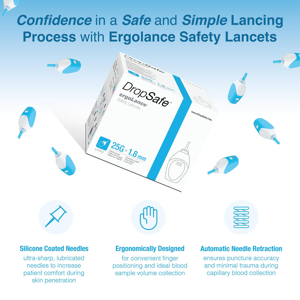 Diabetes Care Bundle: Safety Lancet 25G & Pen Needles 32G, 100ct Each D35097