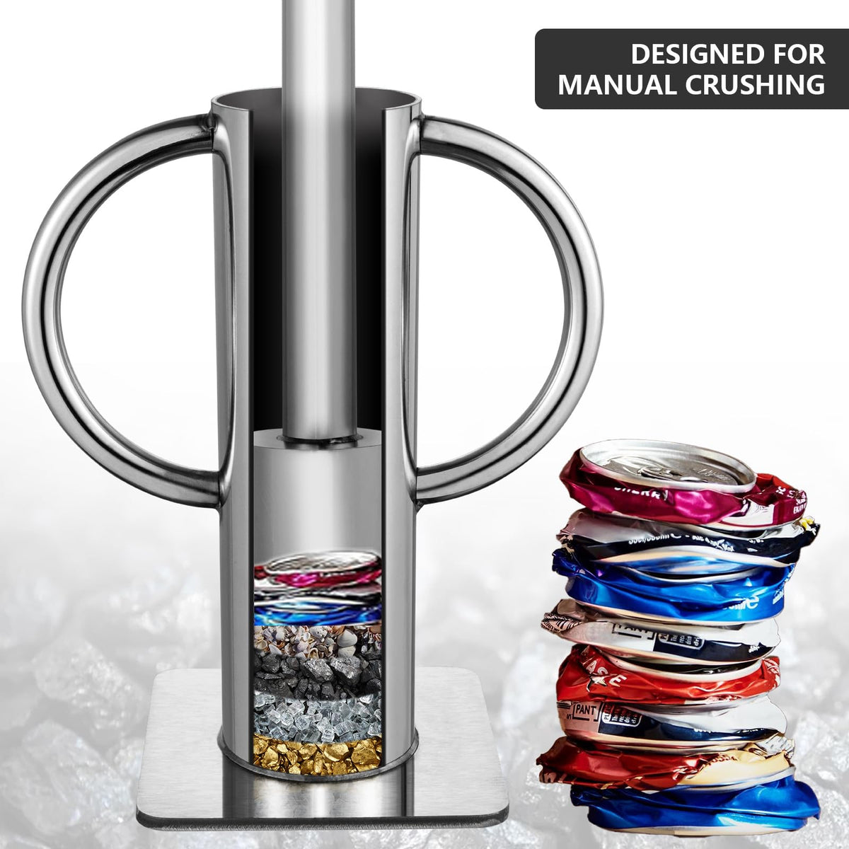 Heavy-Duty Stainless Steel Rock Crusher R1798