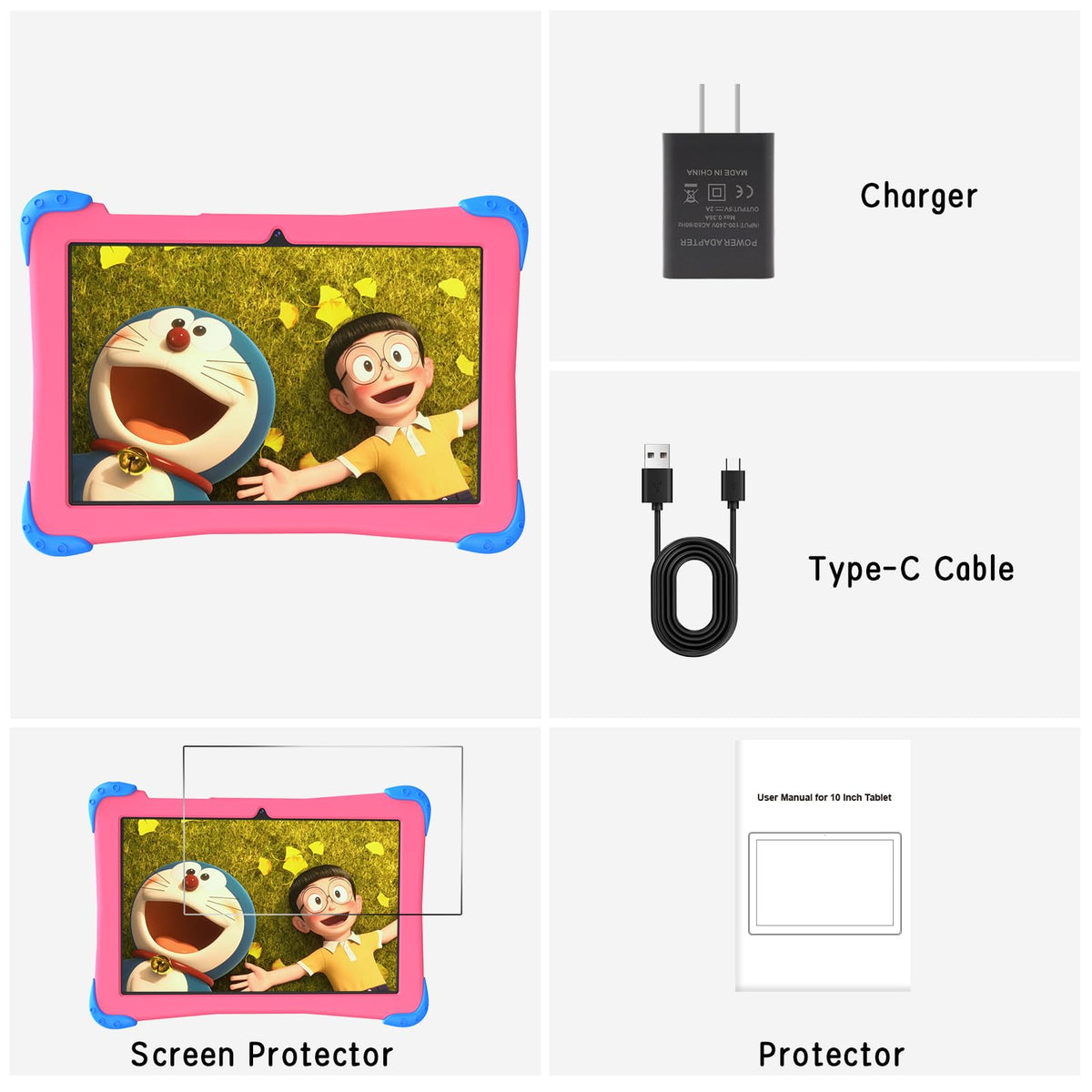 10 inch Android 14 Kids Tablet with Case C474541