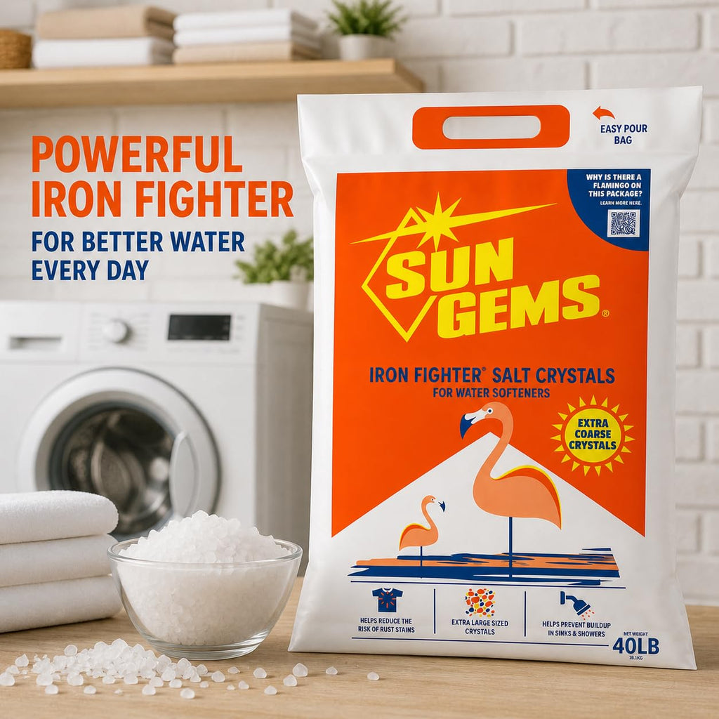 Water Softener Salt Crystals 40 lb Extra Coarse H41947