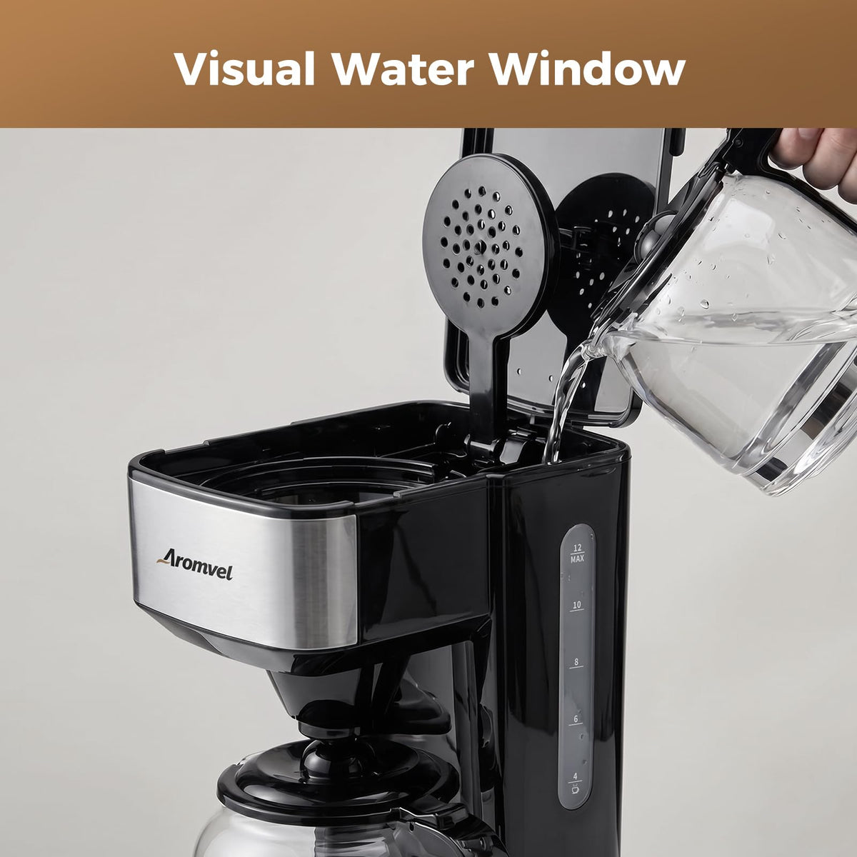 12 Cup Coffee Maker with LED Display Y348543