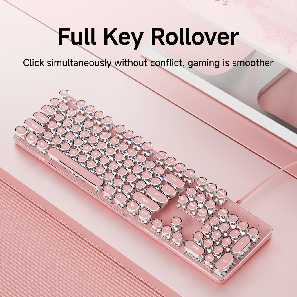 Wired Mechanical Keyboard with White Backlit P3252