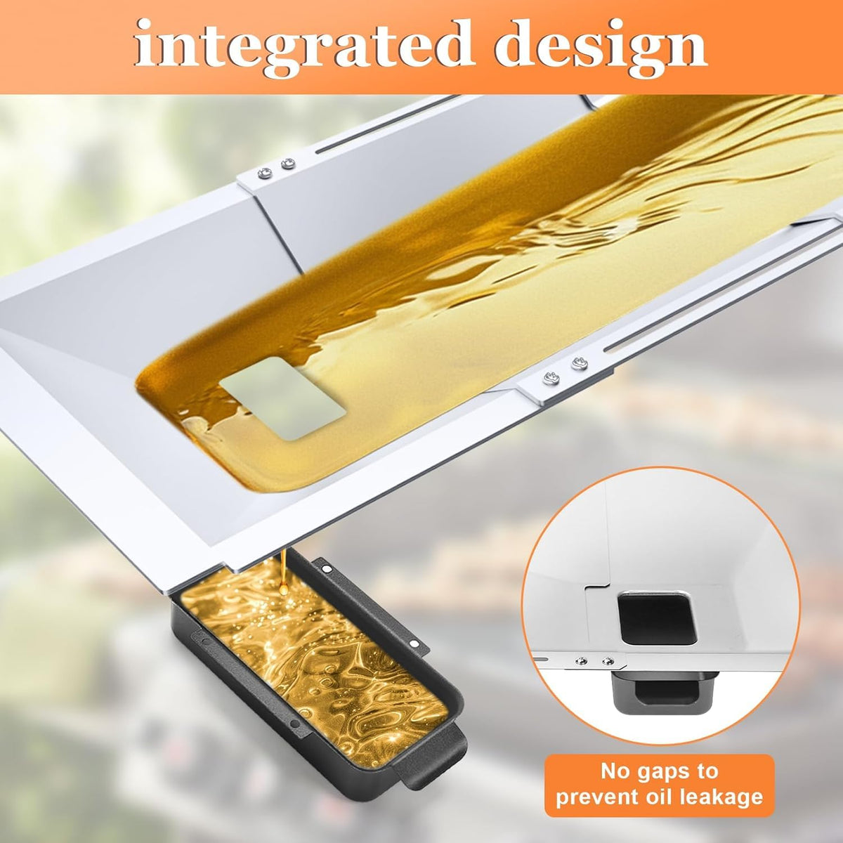 Universal Grease Tray with Catch Pan Adjustable Drip Pan for Gas Grill S219409