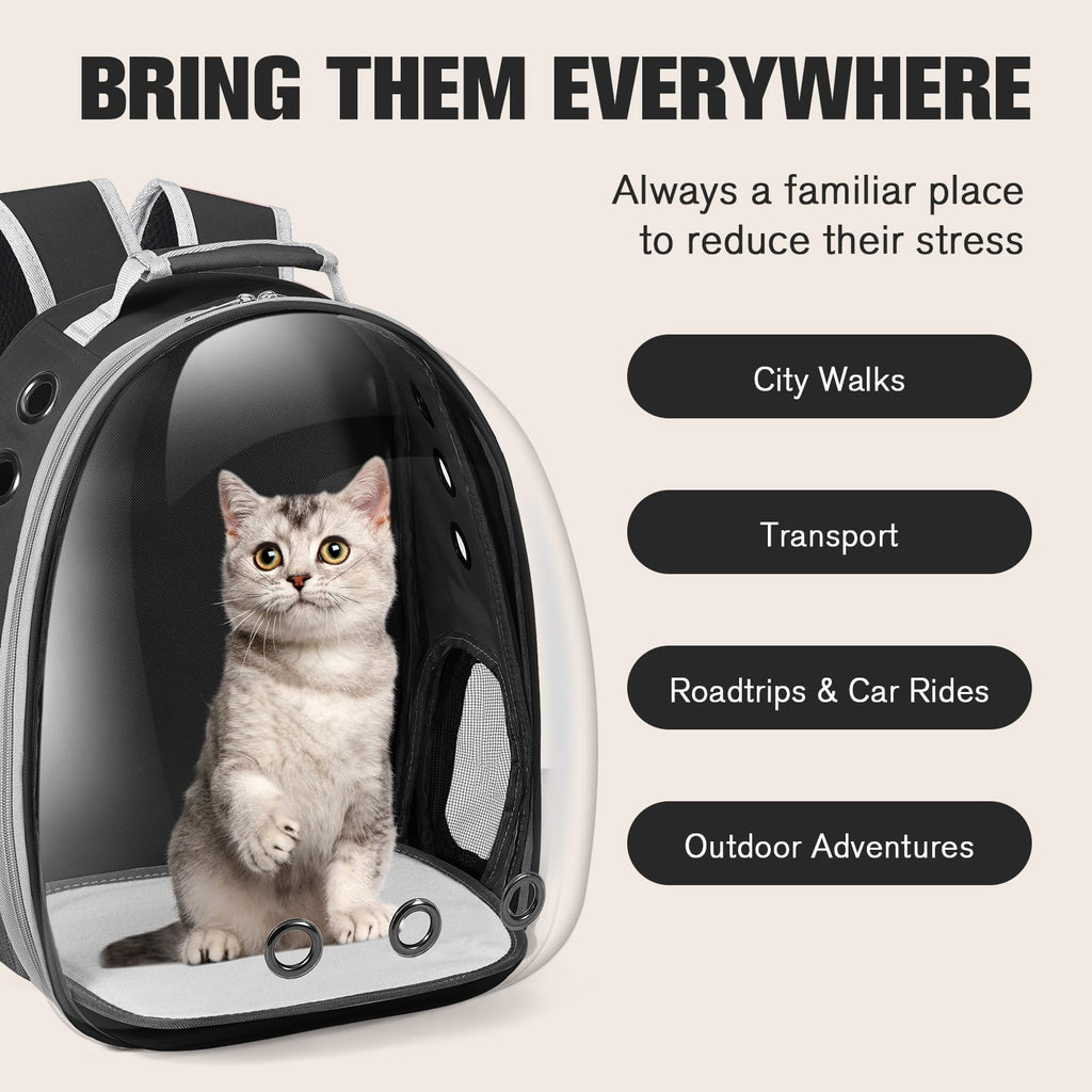 Black Cat Pet Carrier Backpack G69877