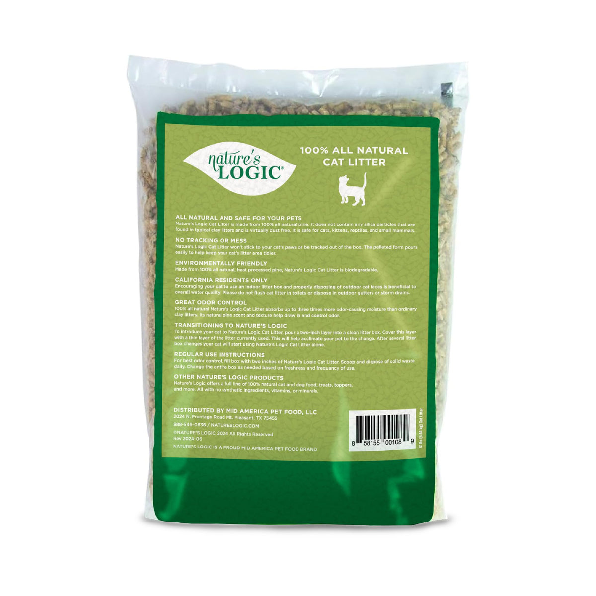 Pine Pellet Cat Litter 12 lb A119578