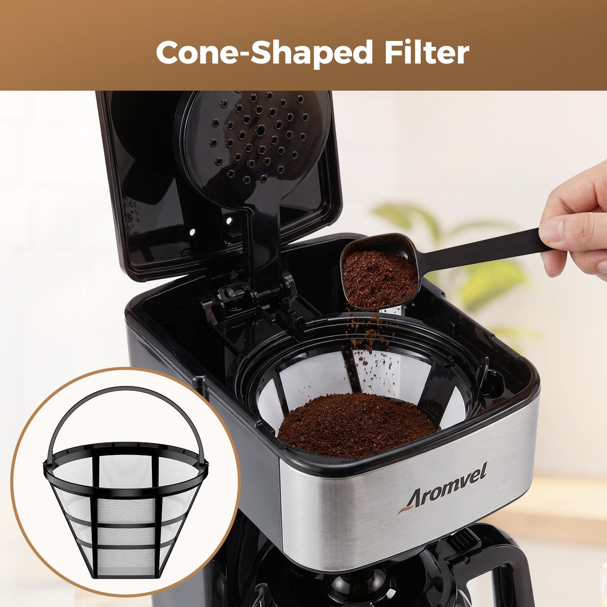 12 Cup Coffee Maker with LED Display Y348543