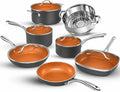 12 Pc Titanium Ceramic Nonstick Cookware Set M2177