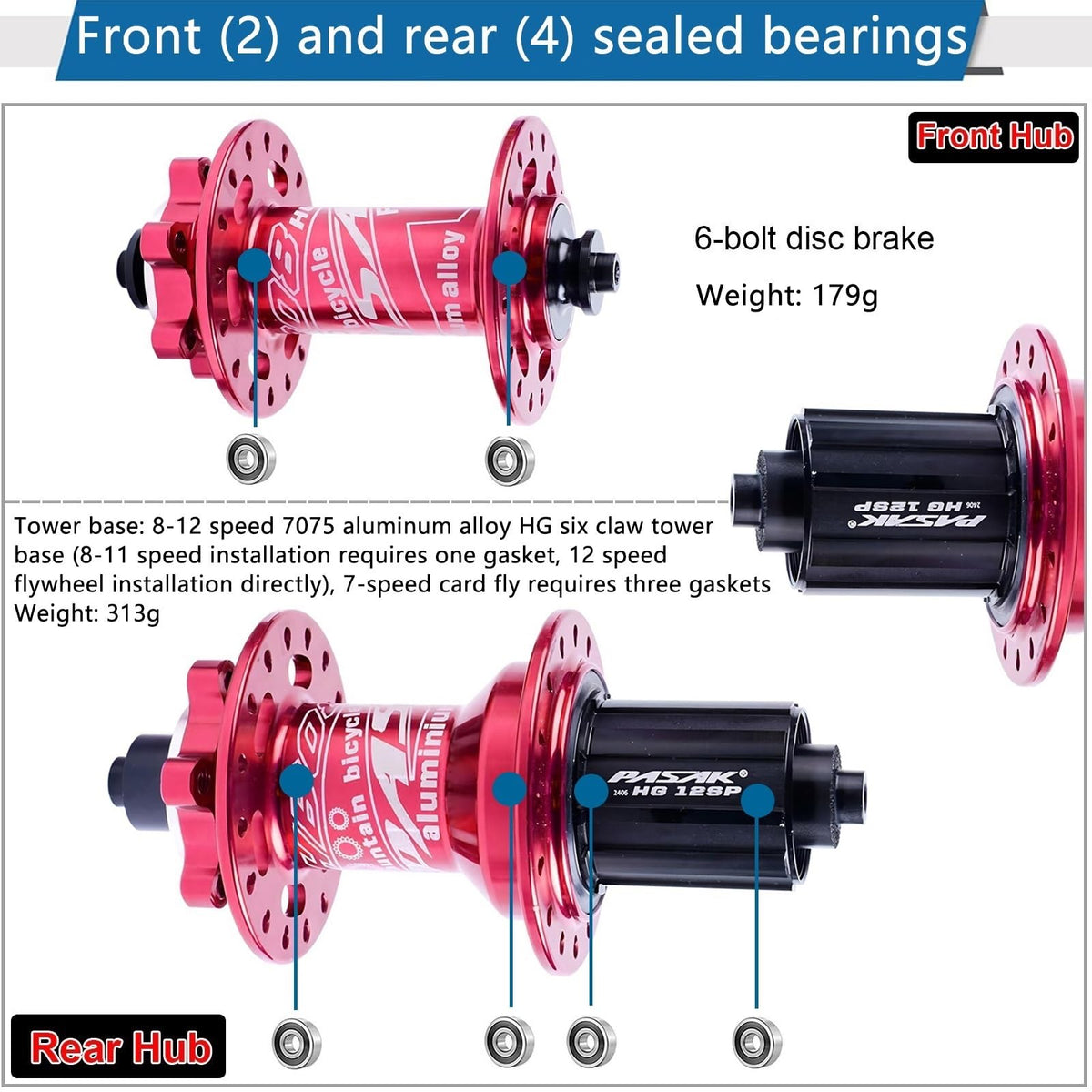 20 Inch MTB Wheelset HG 7-12 Speed Disc Brake Mountain Bike Wheel X816217