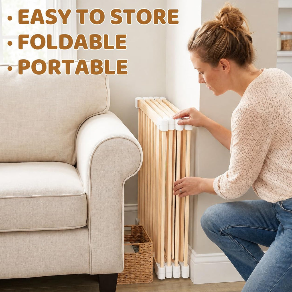 Foldable Wooden Baby Playpen with Adjustable Size and Shape Y854