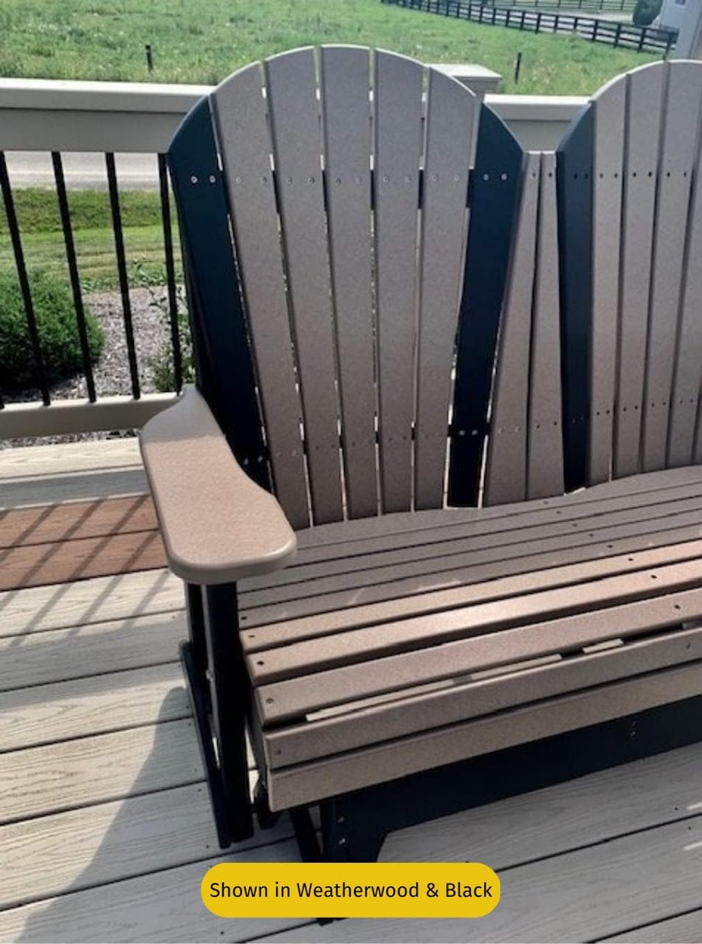Adirondack Glider Outdoor Patio Gliding Chair H802