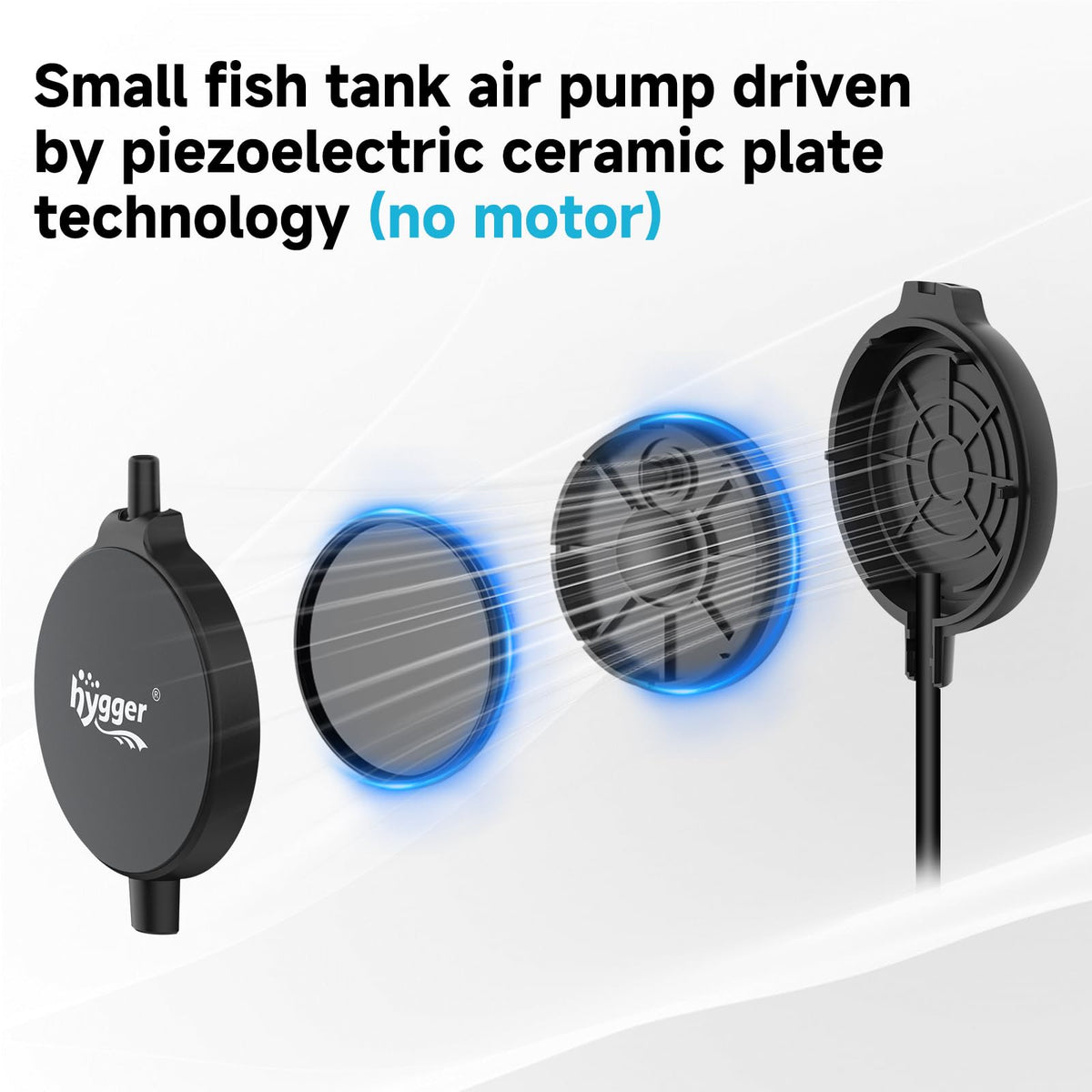 1.5 Watt Mini Aquarium Air Pump with Air Stone Tubing B634