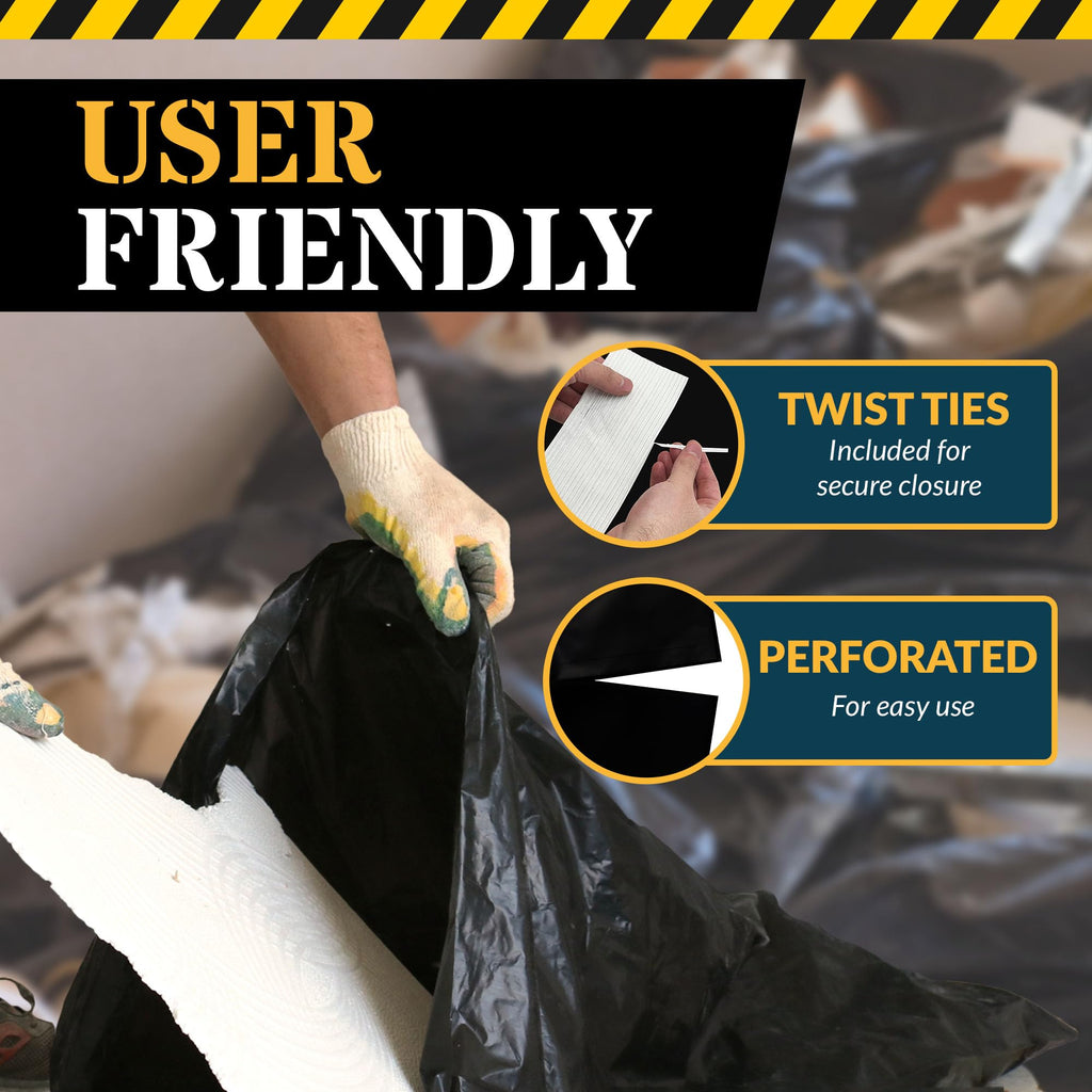 55 Gallon Heavy Duty Trash Bags N848309