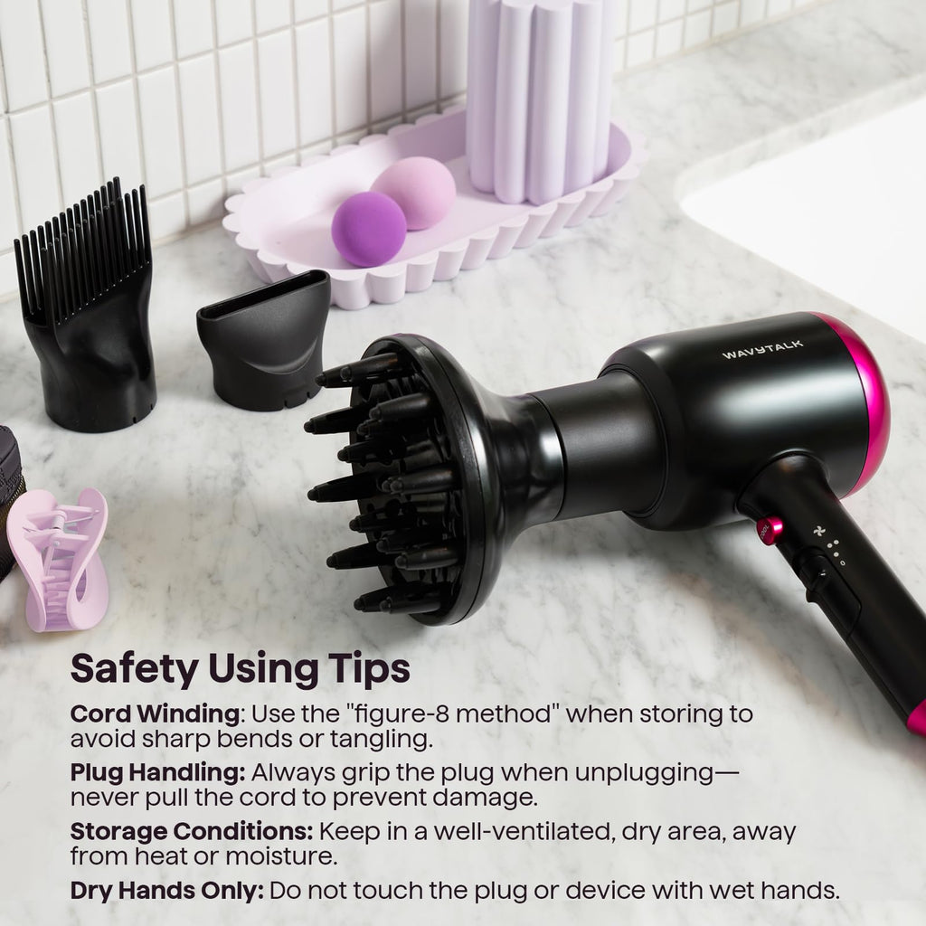 Ionic Hair Dryer with Diffuser F5286