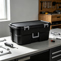 Storage Chest 22 Gal Heavy Duty Lockable Trunk with Wheels N32678