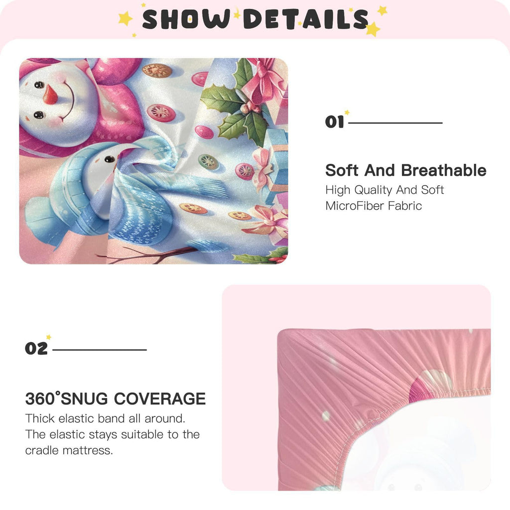 Colorful Crib Sheet 52" x 28" I431458