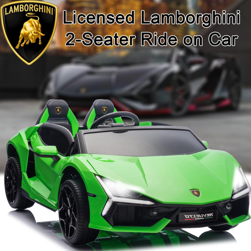 Green 24V 8Ah 2 Seater Ride On Car with Remote Control U8356