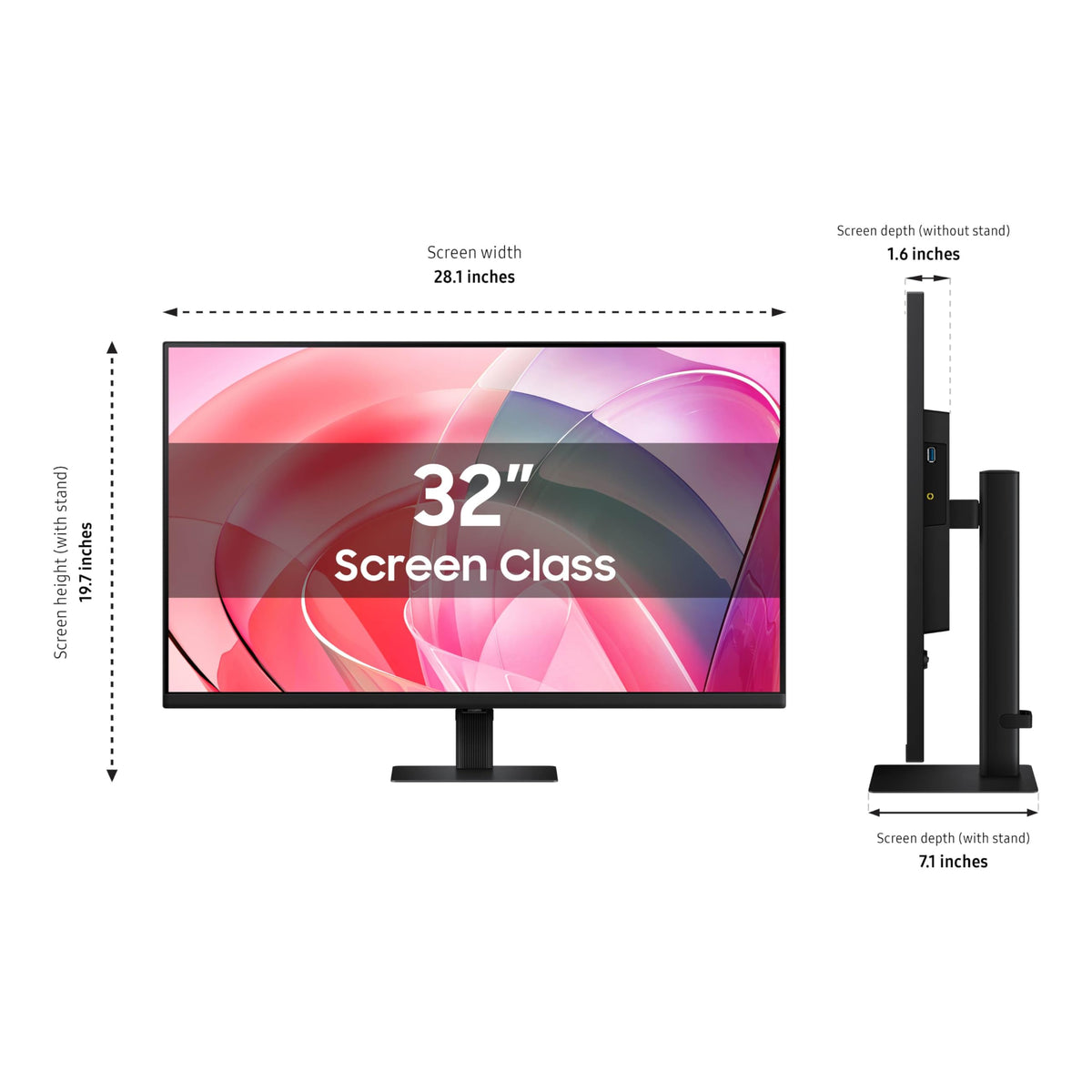 32" 4K UHD IPS HDR10 Monitor with Speakers F577090