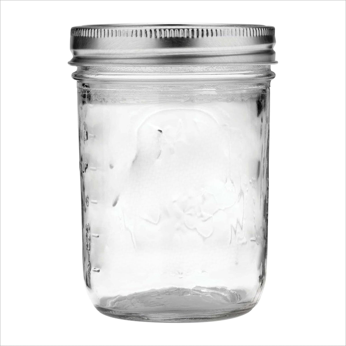 16 Oz Wide Mouth Glass Mason Jars with Lids & Bands, 2-Pack C5937