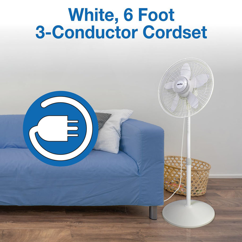 18-Inch 3-Speed Oscillating Pedestal Fan T962