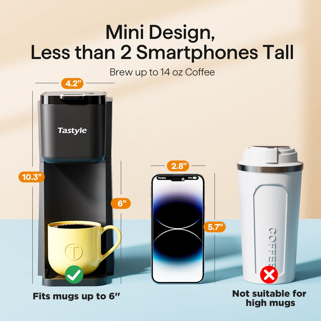 Mini Single Serve Hot and Iced Coffee Maker W363