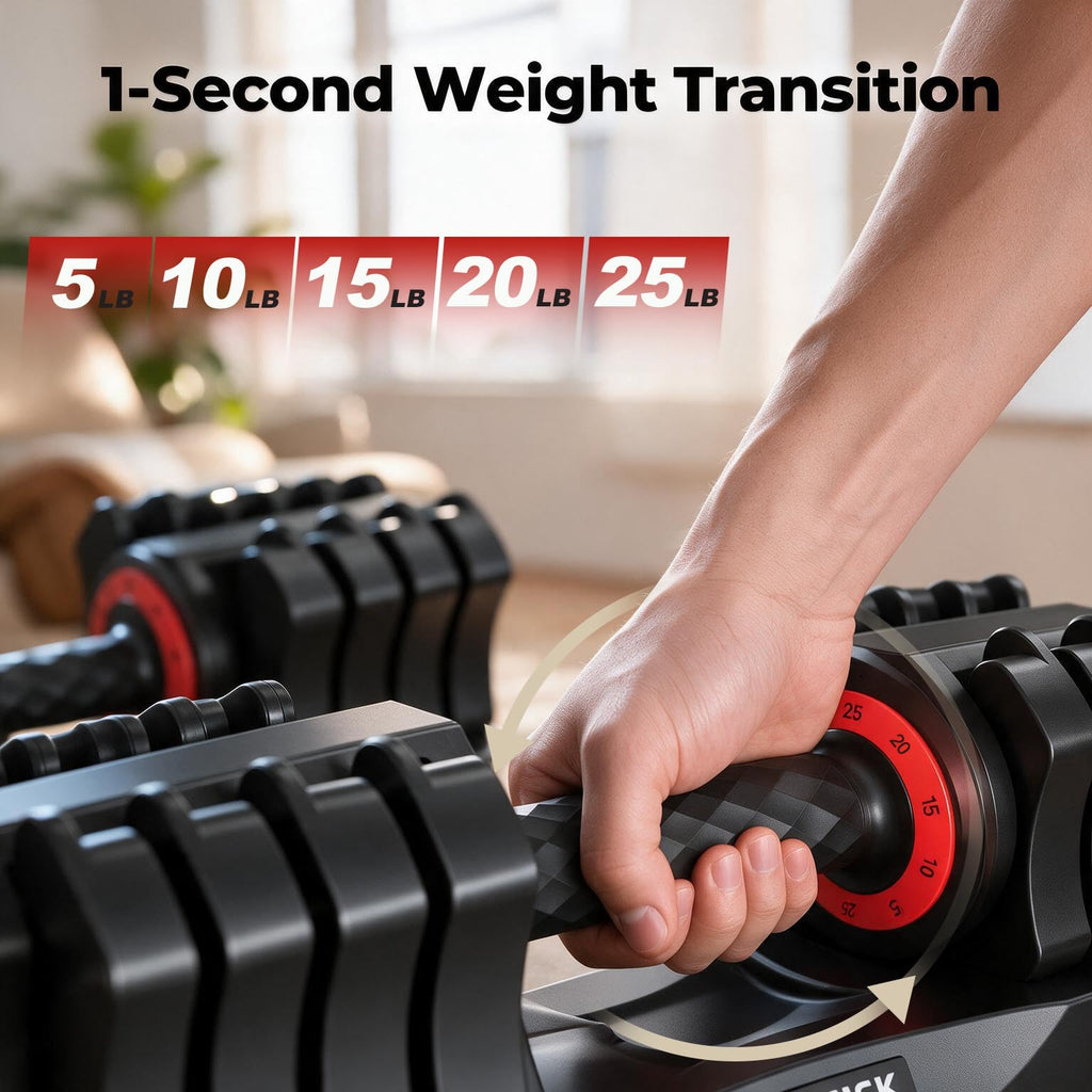 25 lb Adjustable Dumbbell Set U493
