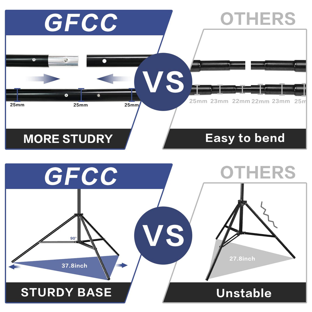 Adjustable Photo Backdrop Stand Kit with Carry Bag L420