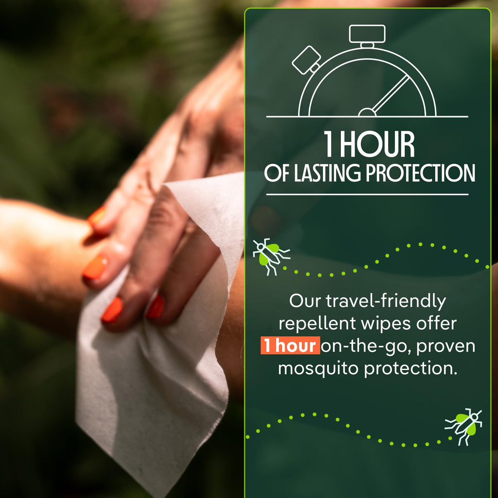 Plant-Based Mosquito Repellent Wipes 10 Count Pack of 3 W44090