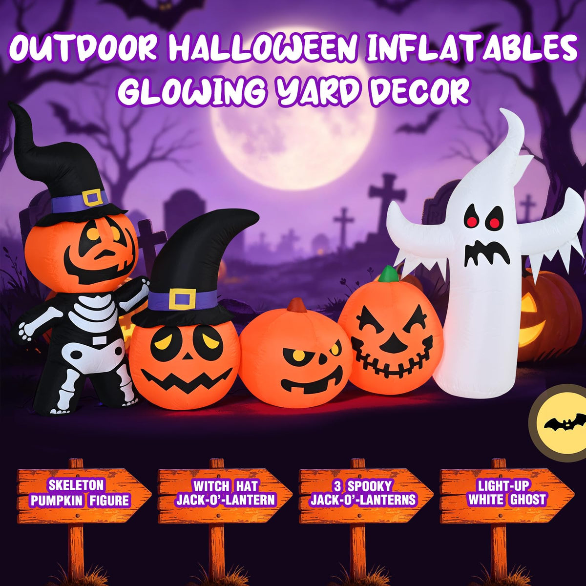 8FT Inflatable Halloween Decoration V423