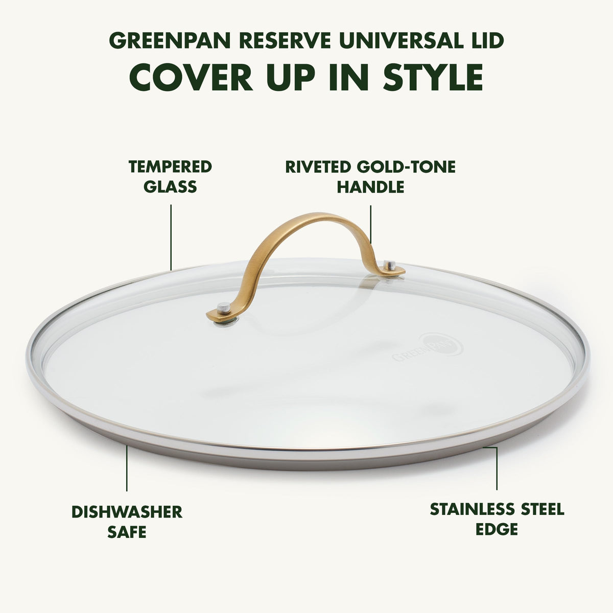 10" Tempered Glass Lid for Cookware D126695