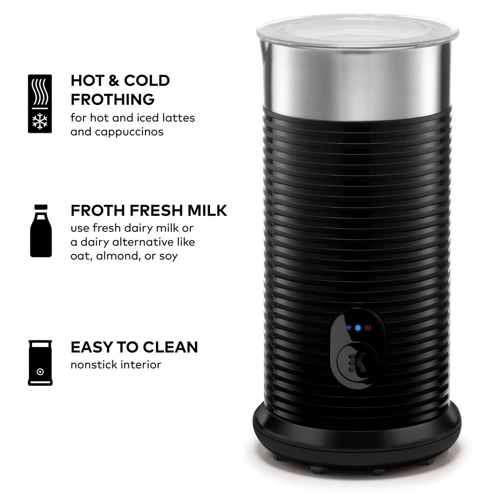 Single Serve Coffee Maker and Frother, 3 Brew Sizes, Black N638161