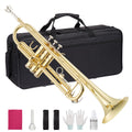 Bb Trumpet with Case Mouthpiece Gloves Cleaning Kit and Polish Cloth U929604