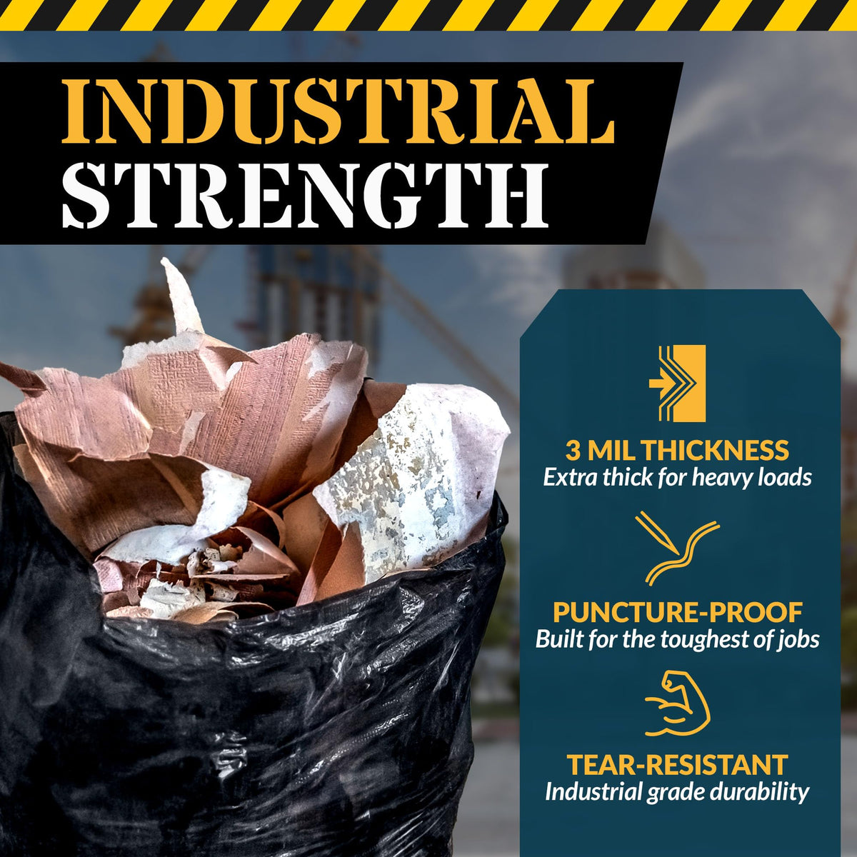 55 Gallon Heavy Duty Trash Bags N848309