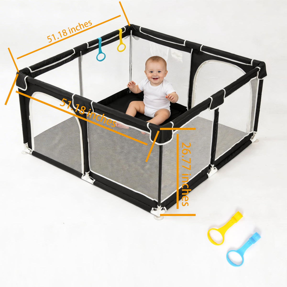 50x50 Breathable Mesh Baby Playpen G516