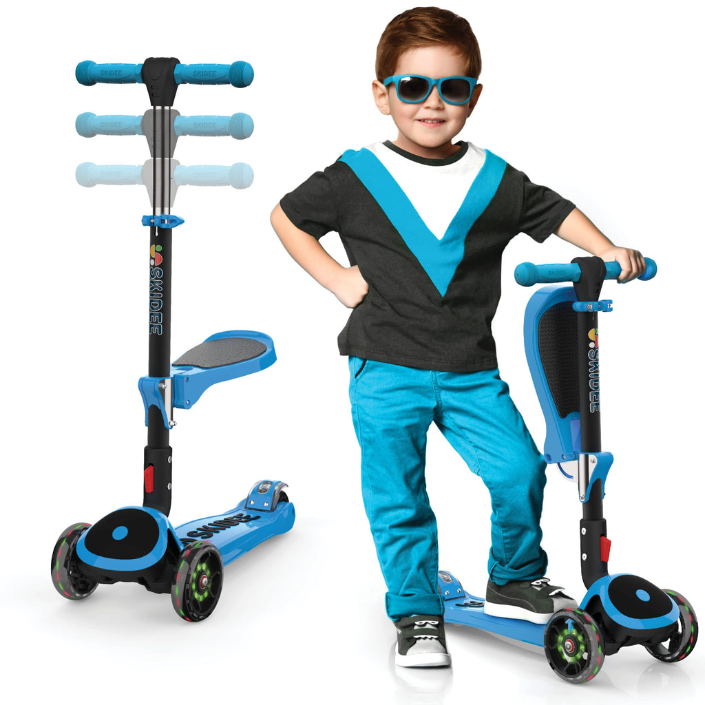 Foldable 3 Wheel Kick Scooter with Removable Seat S905
