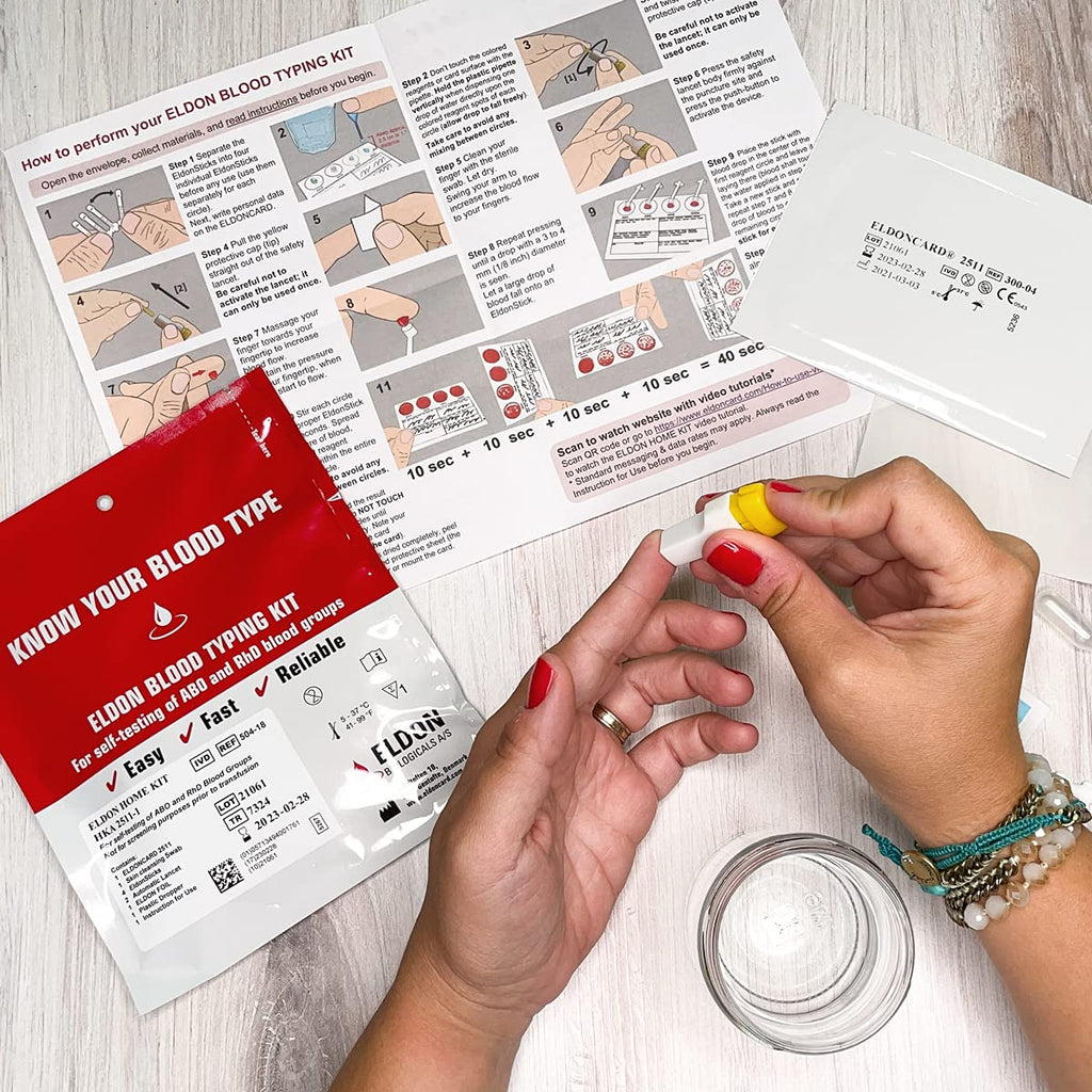 Home Blood Typing Kit 7 Kits T983091