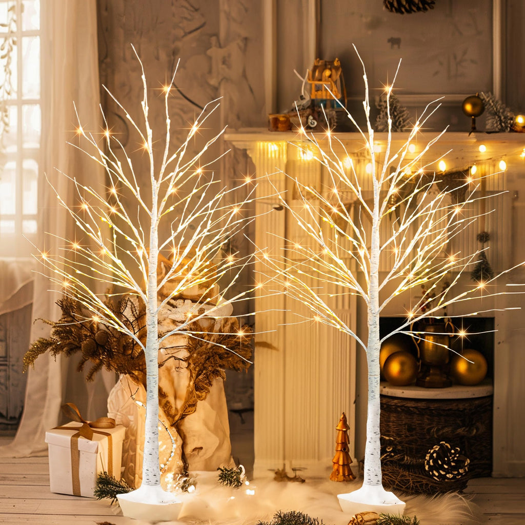 6 FT Pre-lit Artificial Christmas Tree Warm White A7413