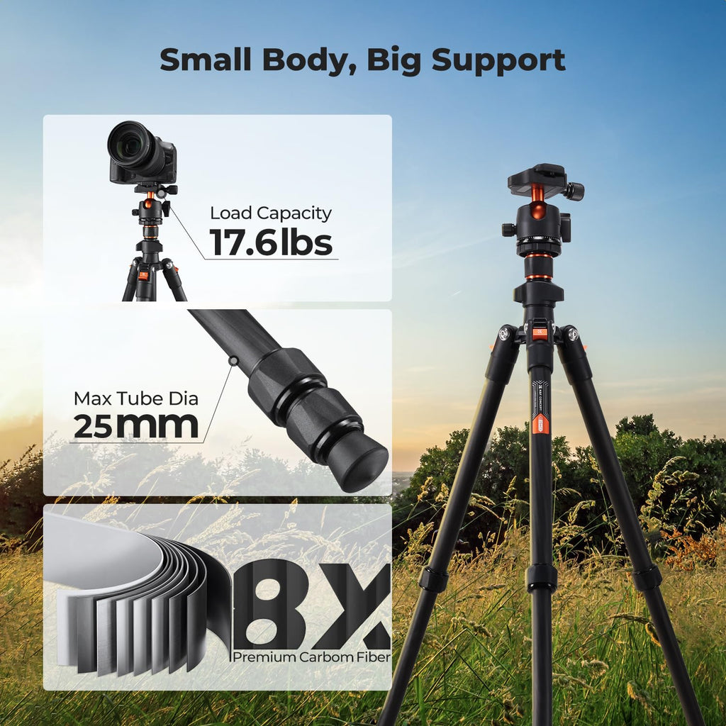 Carbon Fiber Camera Tripod with Ball Head L802340
