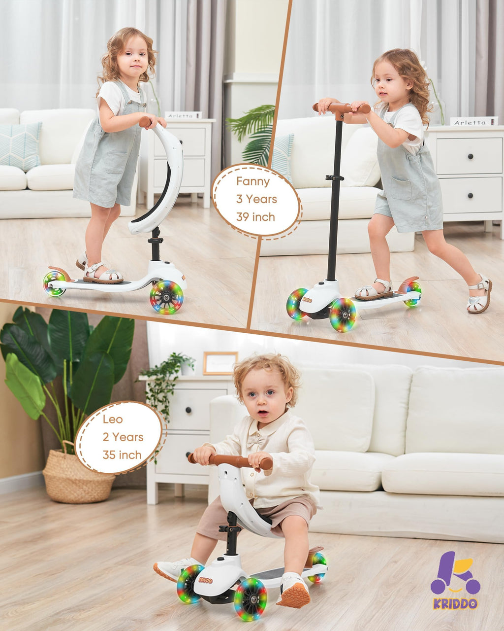 3-in-1 Toddler Scooter Y788086