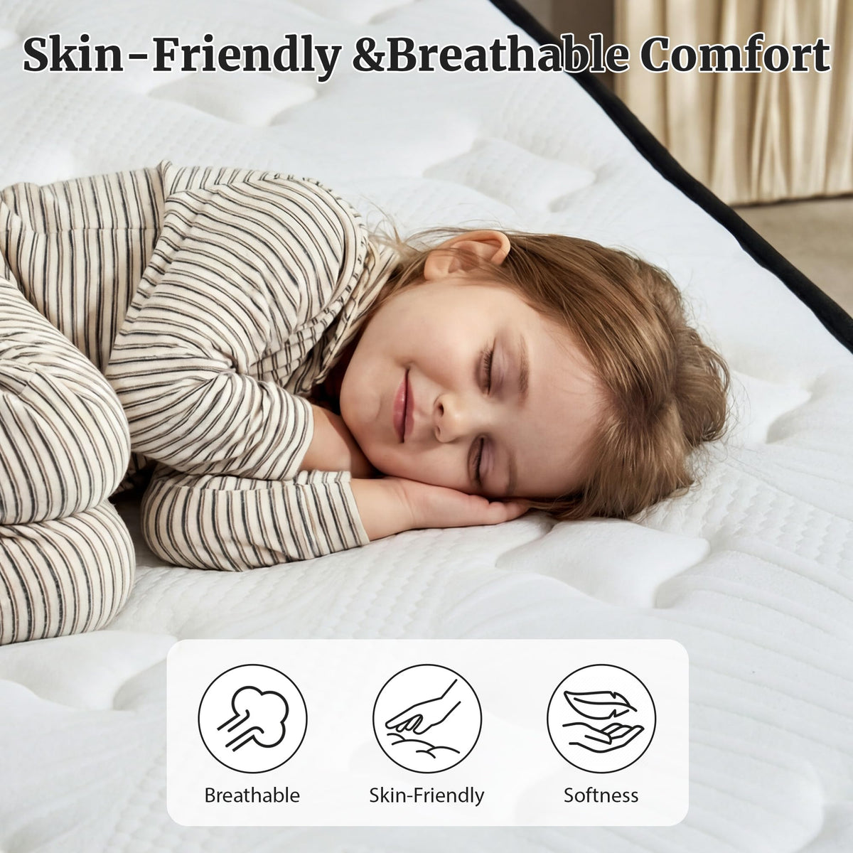 Full Size 12 Inch Firm Hybrid Memory Foam Mattress in a Box A25452