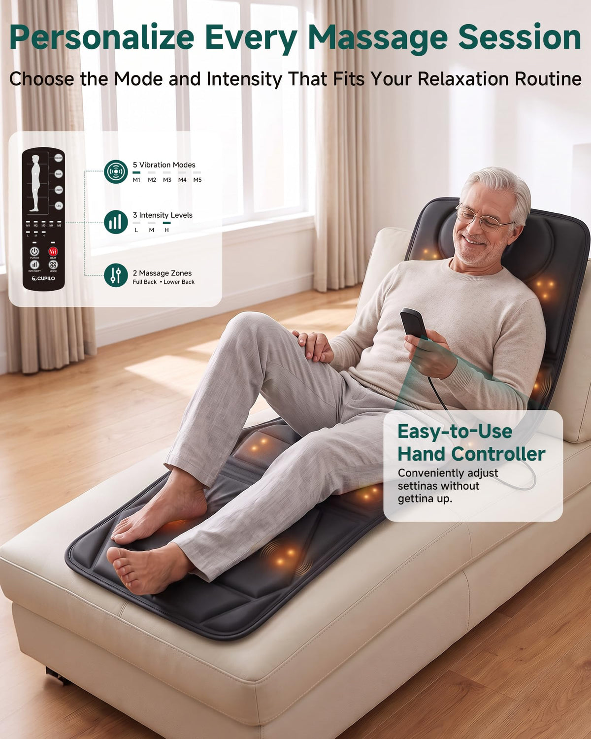 Full Body Massage Mat with Heat I21248